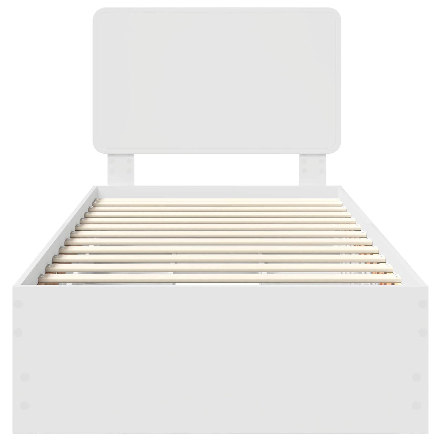 Struttura del letto Bianco 90 x 190 cm Legno Ingegnerizzato