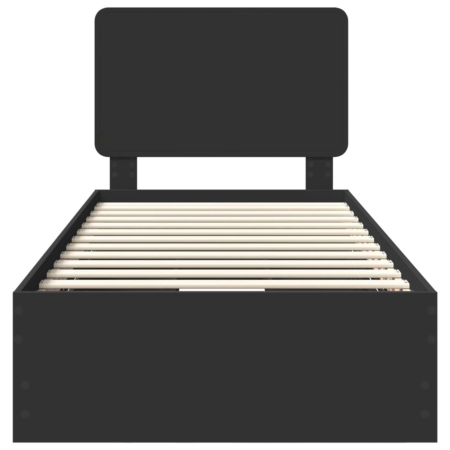 Struttura del letto Nero 90 x 190 cm Legno Ingegnerizzato