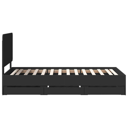 Struttura del letto Nero 90 x 190 cm Legno Ingegnerizzato