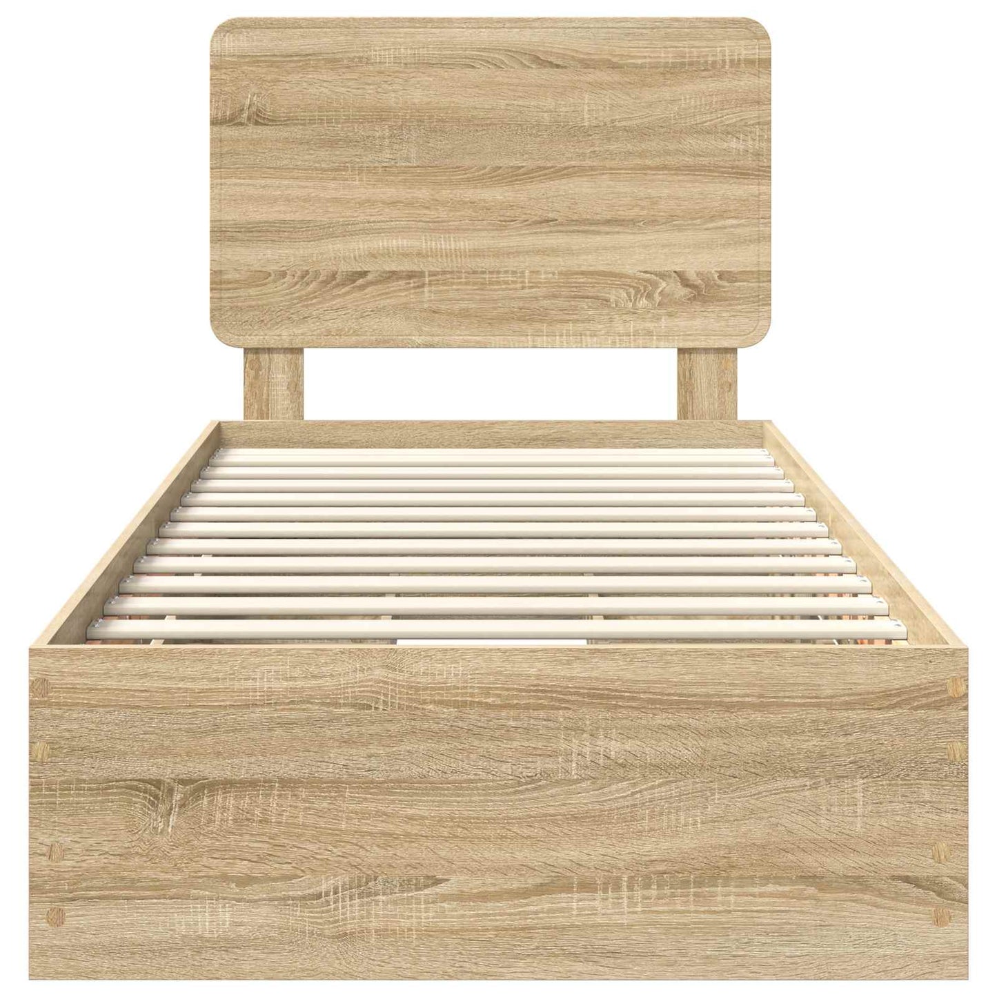 Struttura del letto con cassetto Rovere Sonoma 90 x 190 cm