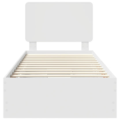 Struttura del letto Bianco 90 x 200 cm Legno Ingegnerizzato