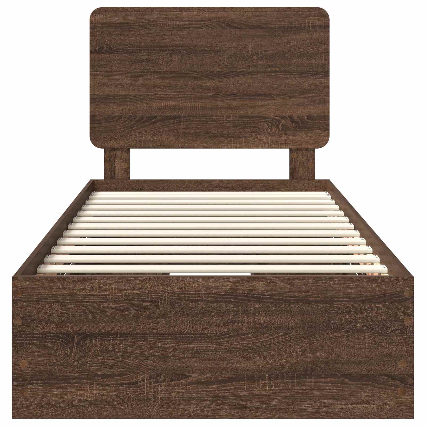 Struttura del letto con cassetto Rovere Marrone 75 x 190 cm | homemem39