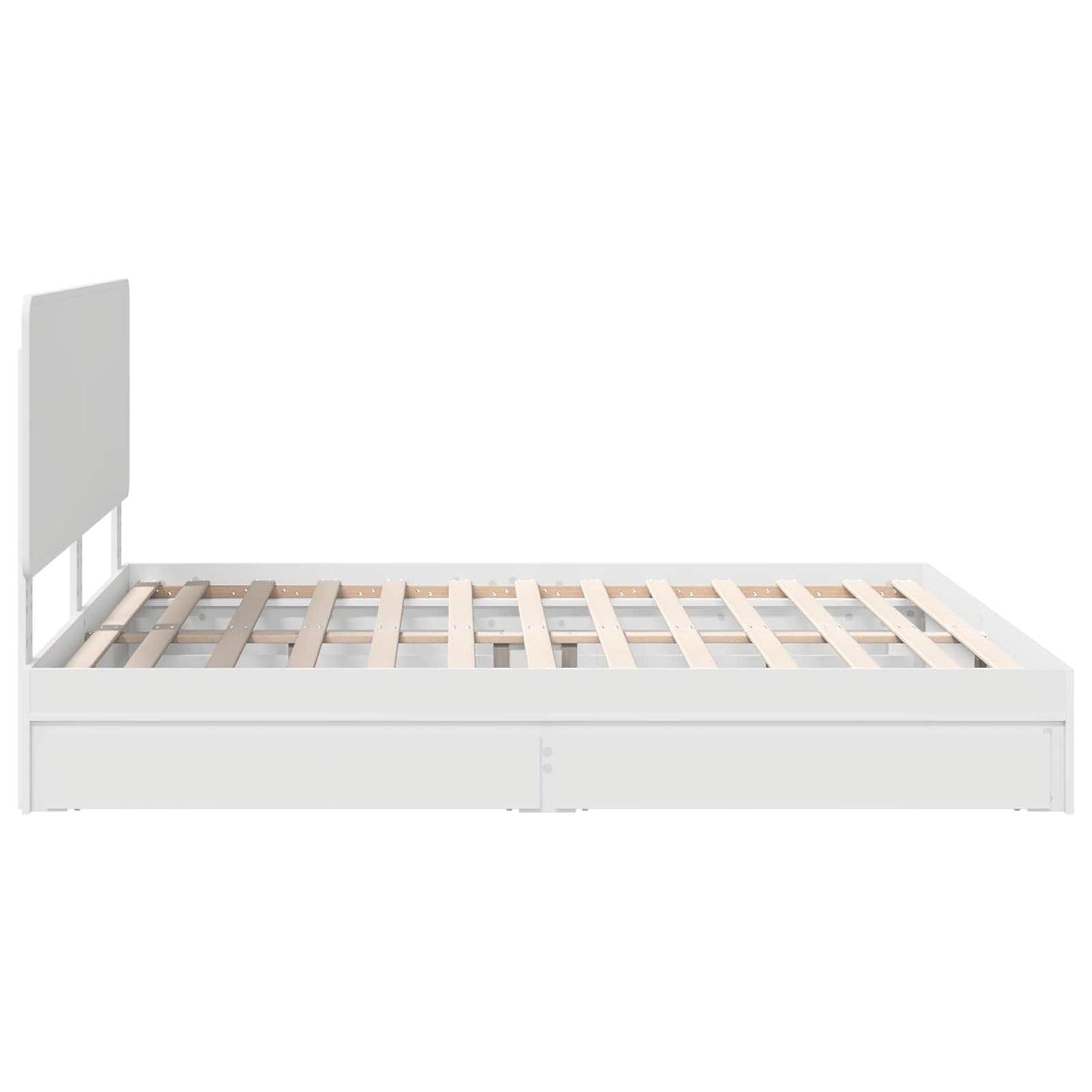 Letto con Contenitore Bianco 180 x 200 cm Legno multistrato | homemem39
