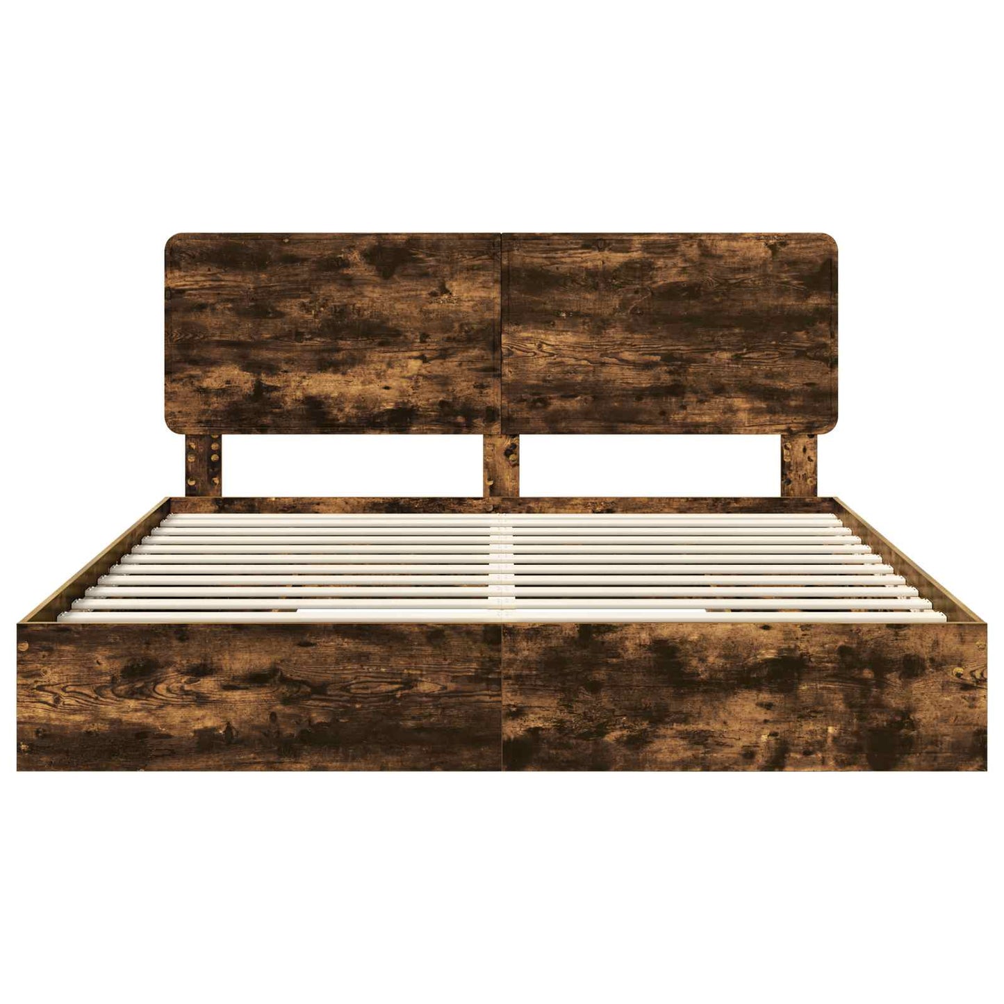 Letto con Contenitore con testiera Rovere fumé 180 x 200 cm | homemem39