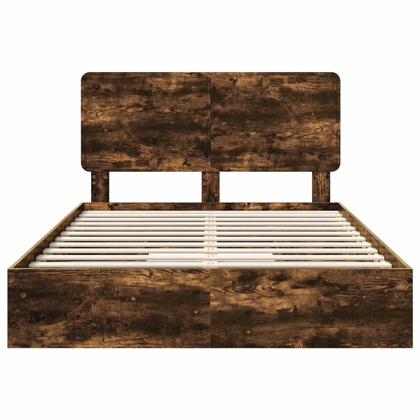 Letto con Contenitore con testiera Rovere fumé 160 x 200 cm | homemem39