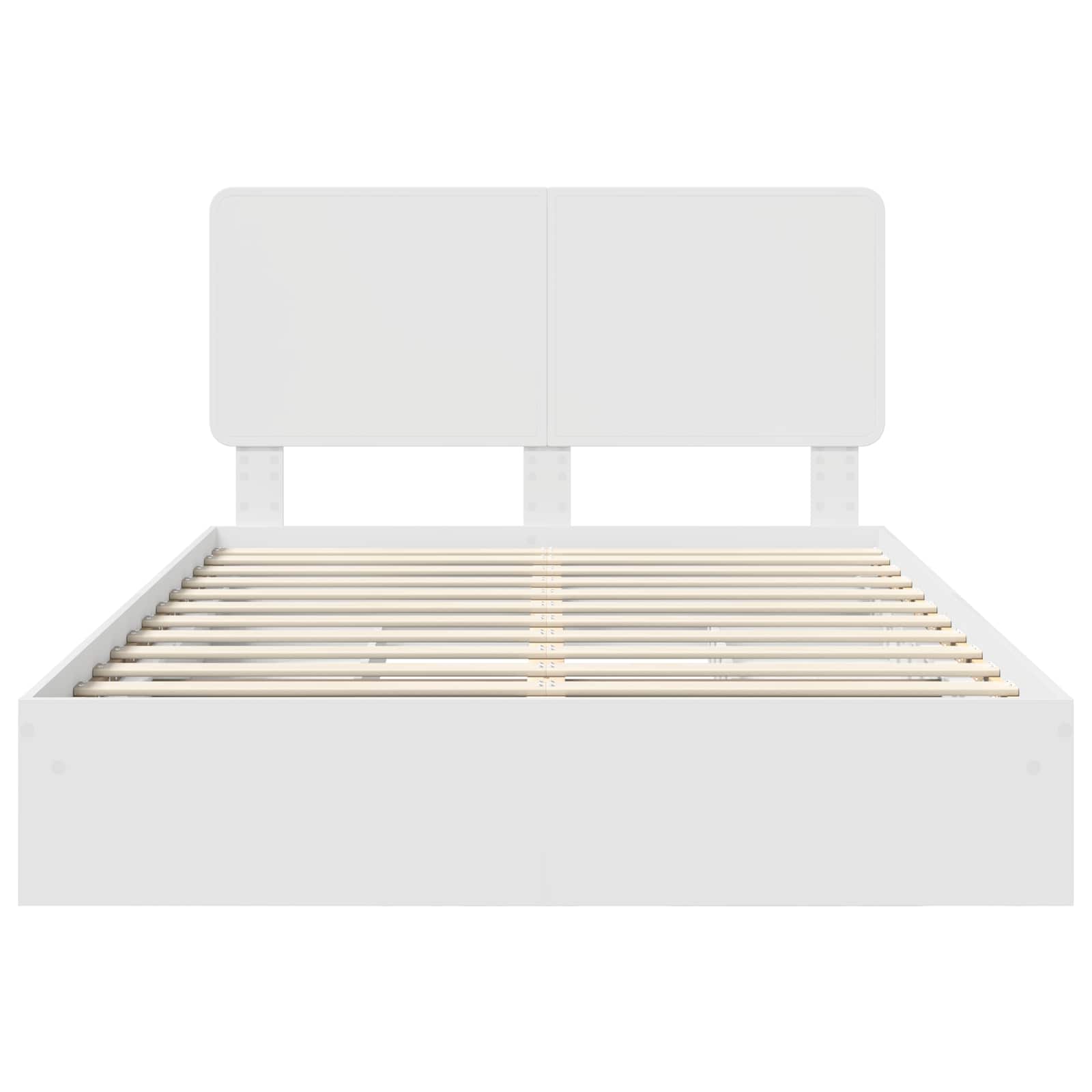 Letto con Contenitore Bianco 140 x 200 cm Legno multistrato | homemem39