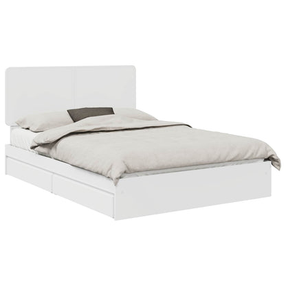 Letto con Contenitore Bianco 140 x 190 cm Legno multistrato | homemem39