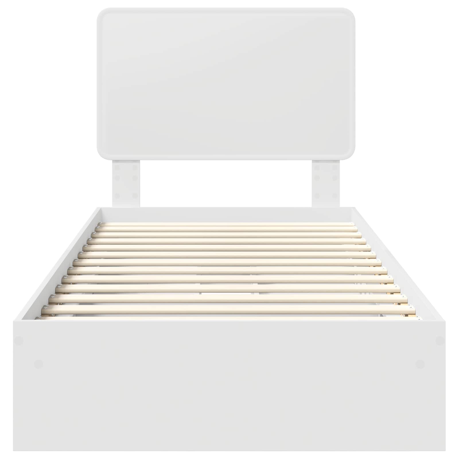 Letto con Contenitore Bianco 90 x 200 cm Legno multistrato | homemem39