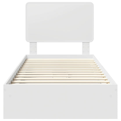 Letto con Contenitore Bianco 90 x 200 cm Legno multistrato | homemem39