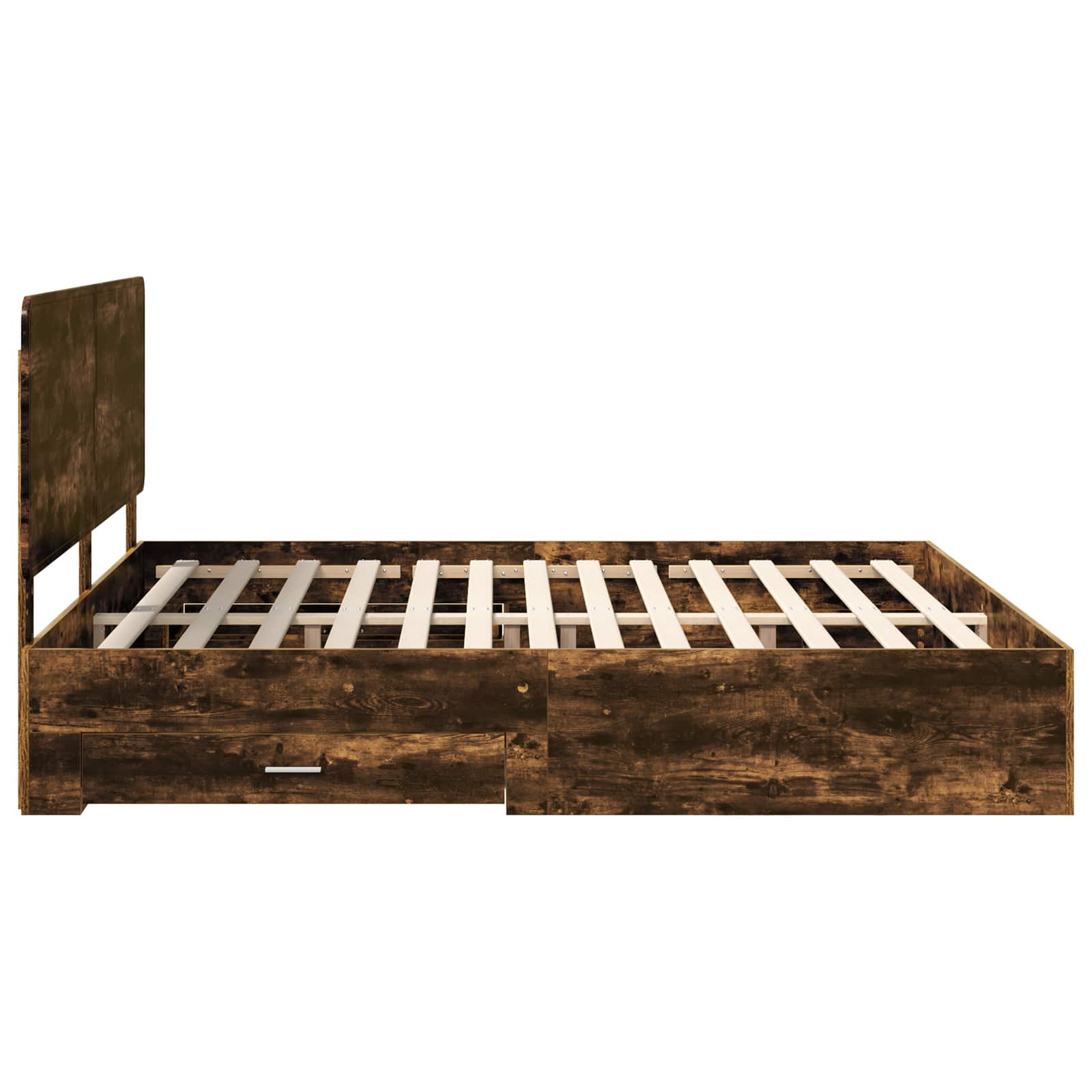 Struttura del letto Rovere fumé 200 x 200 cm Legno multistrato | homemem39