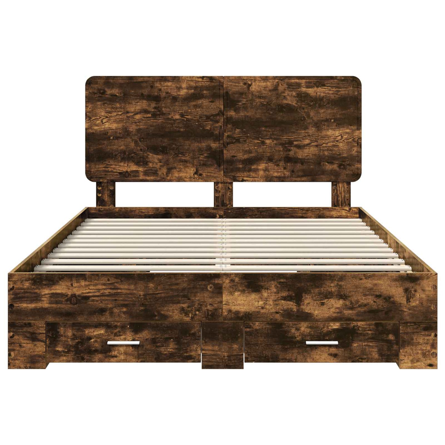 Struttura del letto Rovere fumé 150 x 200 cm Legno multistrato | homemem39