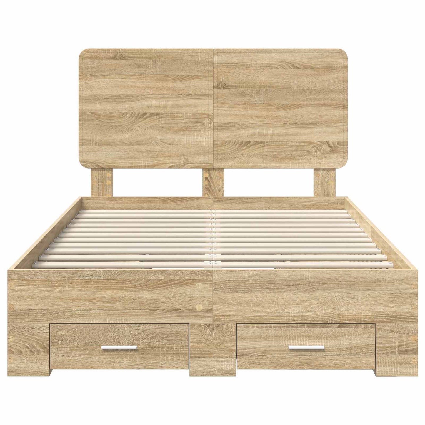 Struttura del letto con testiera Rovere Sonoma 120 x 200 cm | homemem39