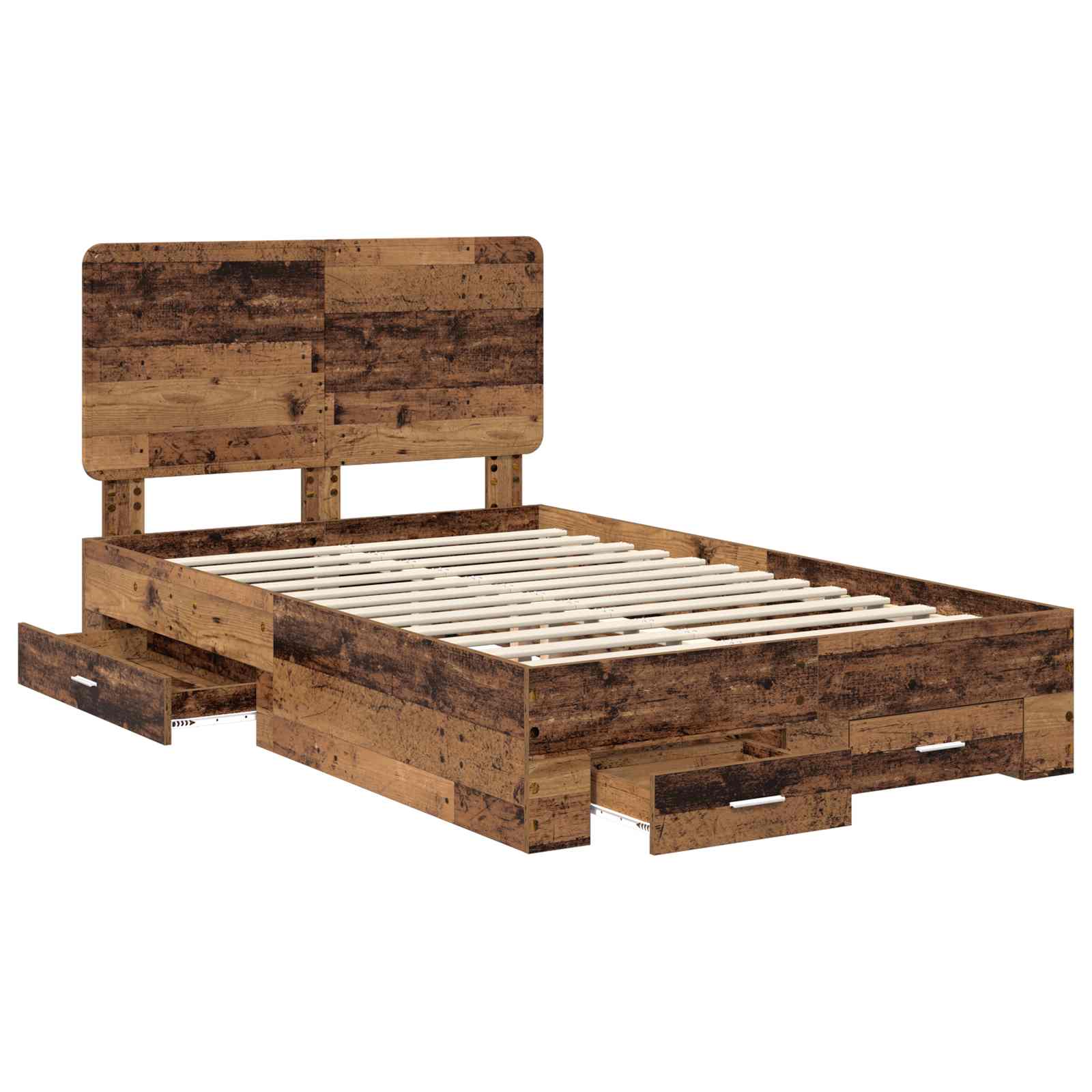 Struttura del letto con testiera Legno vecchio 120 x 190 cm | homemem39
