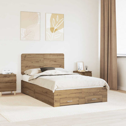 Struttura del letto Rovere artigianale 120 x 190 cm | homemem39