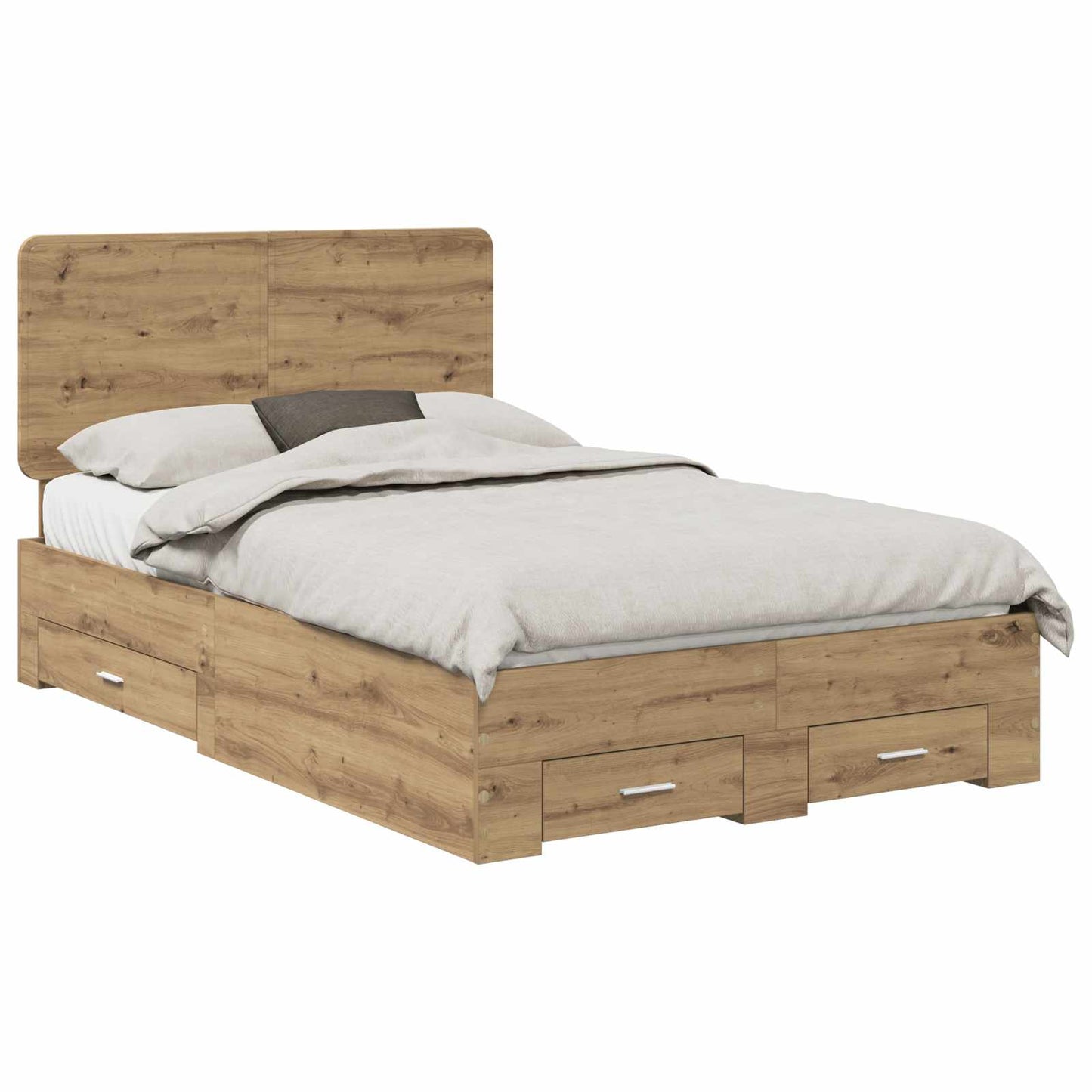 Struttura del letto Rovere artigianale 120 x 190 cm | homemem39