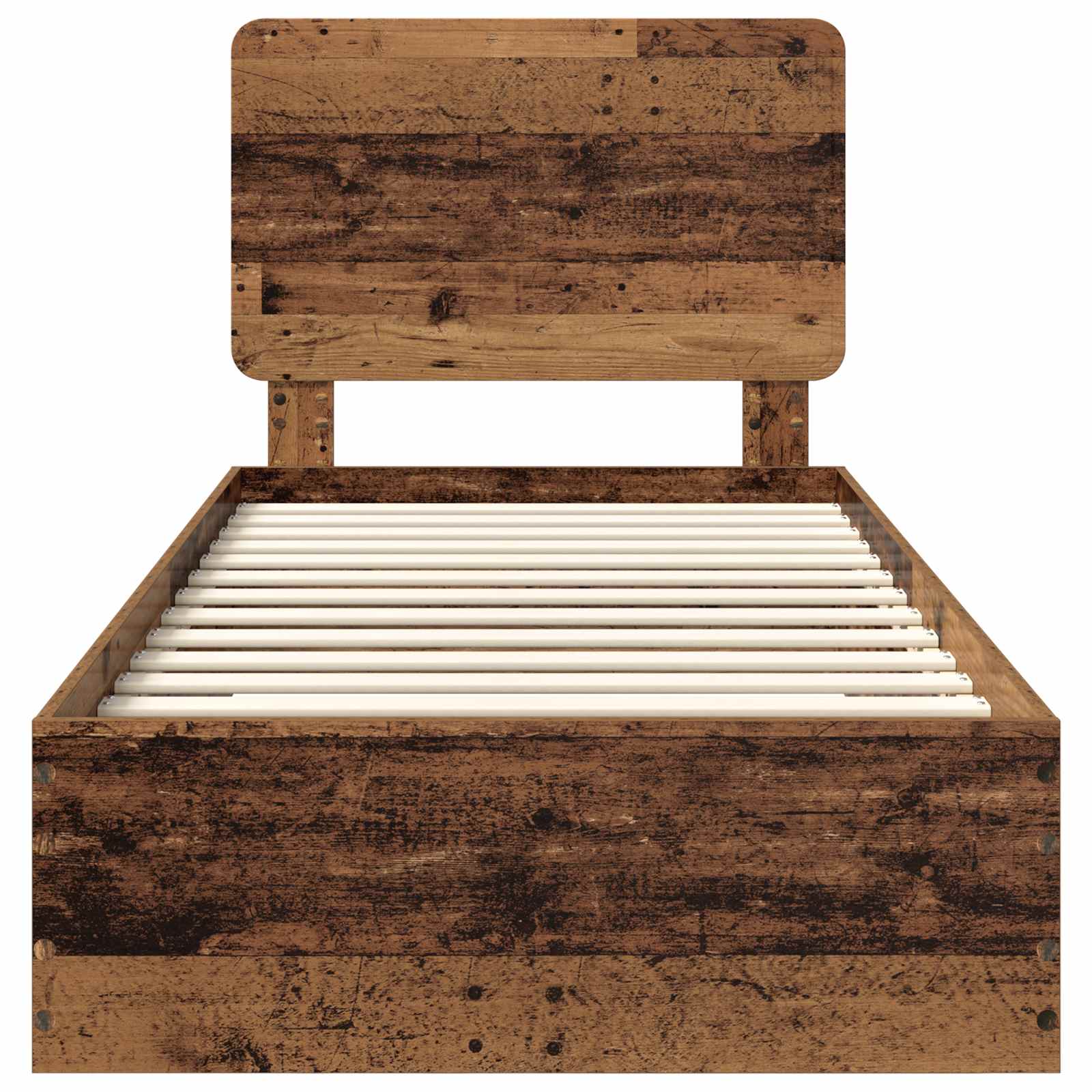 Struttura del letto con testiera Legno vecchio 100 x 200 cm | homemem39
