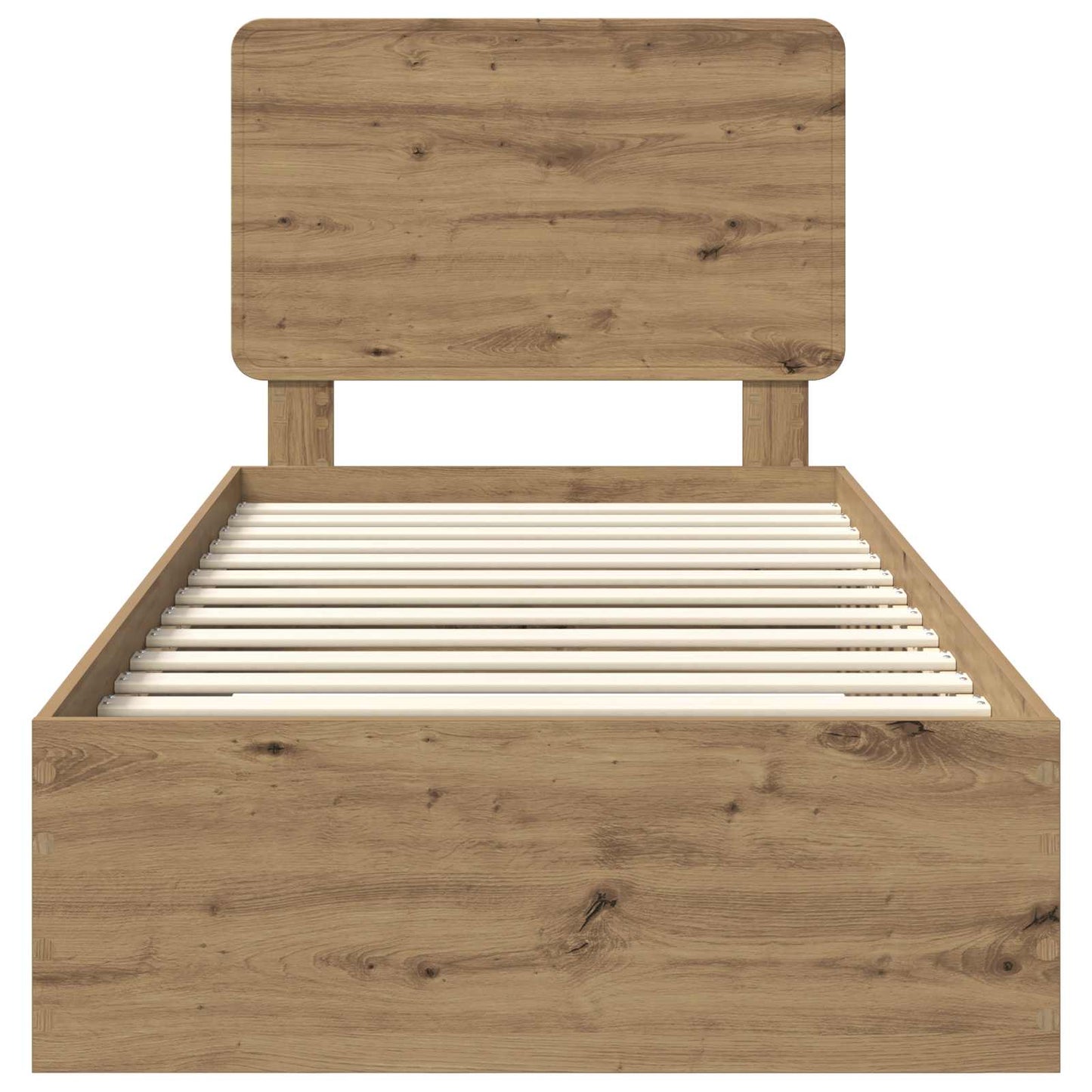 Struttura del letto Rovere artigianale 100 x 200 cm | homemem39