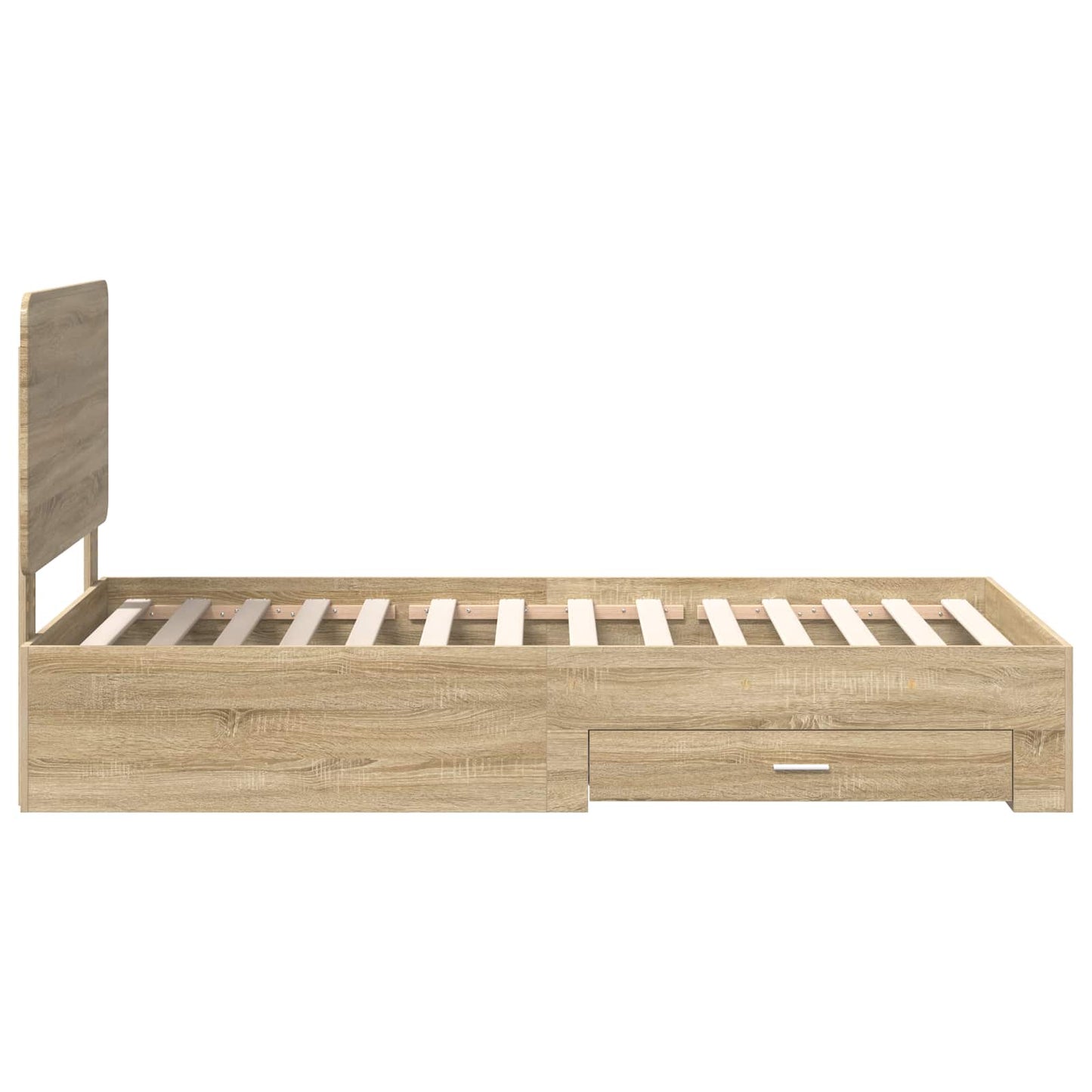Struttura del letto Rovere Sonoma 90 x 200 cm Legno multistrato | homemem39