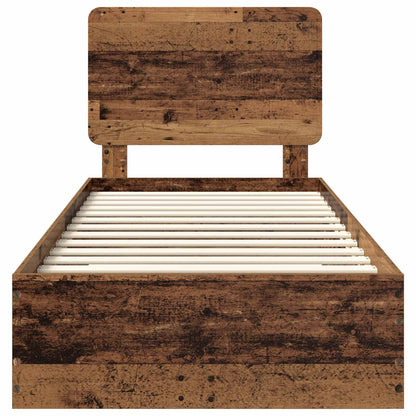 Struttura del letto Legno vecchio 90 x 200 cm Legno multistrato | homemem39