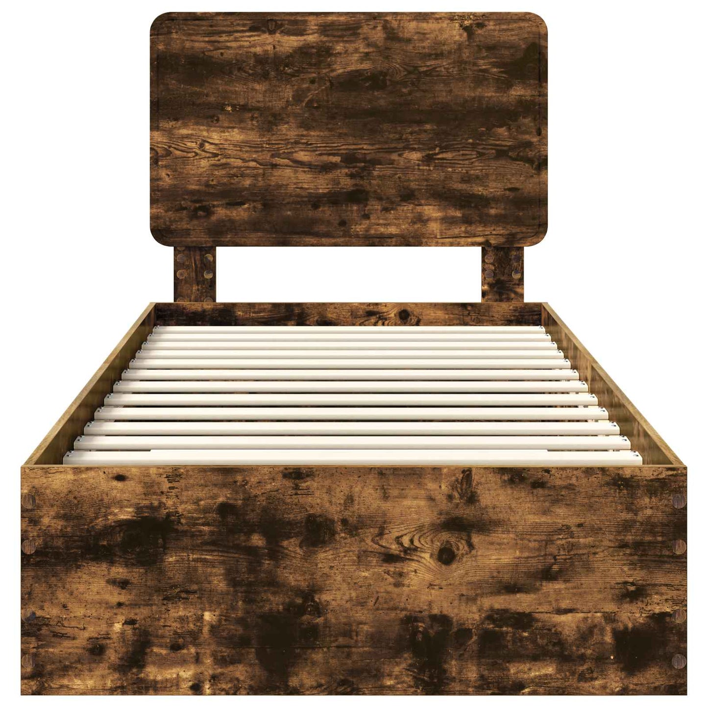 Struttura del letto Rovere fumé 90 x 190 cm Legno multistrato | homemem39