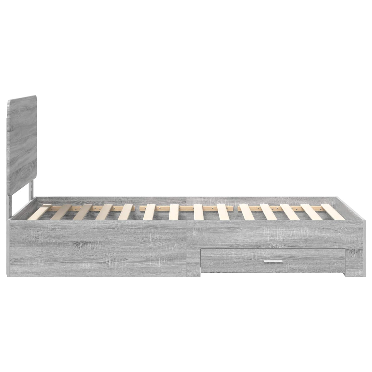 Struttura del letto Grigio Sonoma 90 x 190 cm Legno multistrato | homemem39