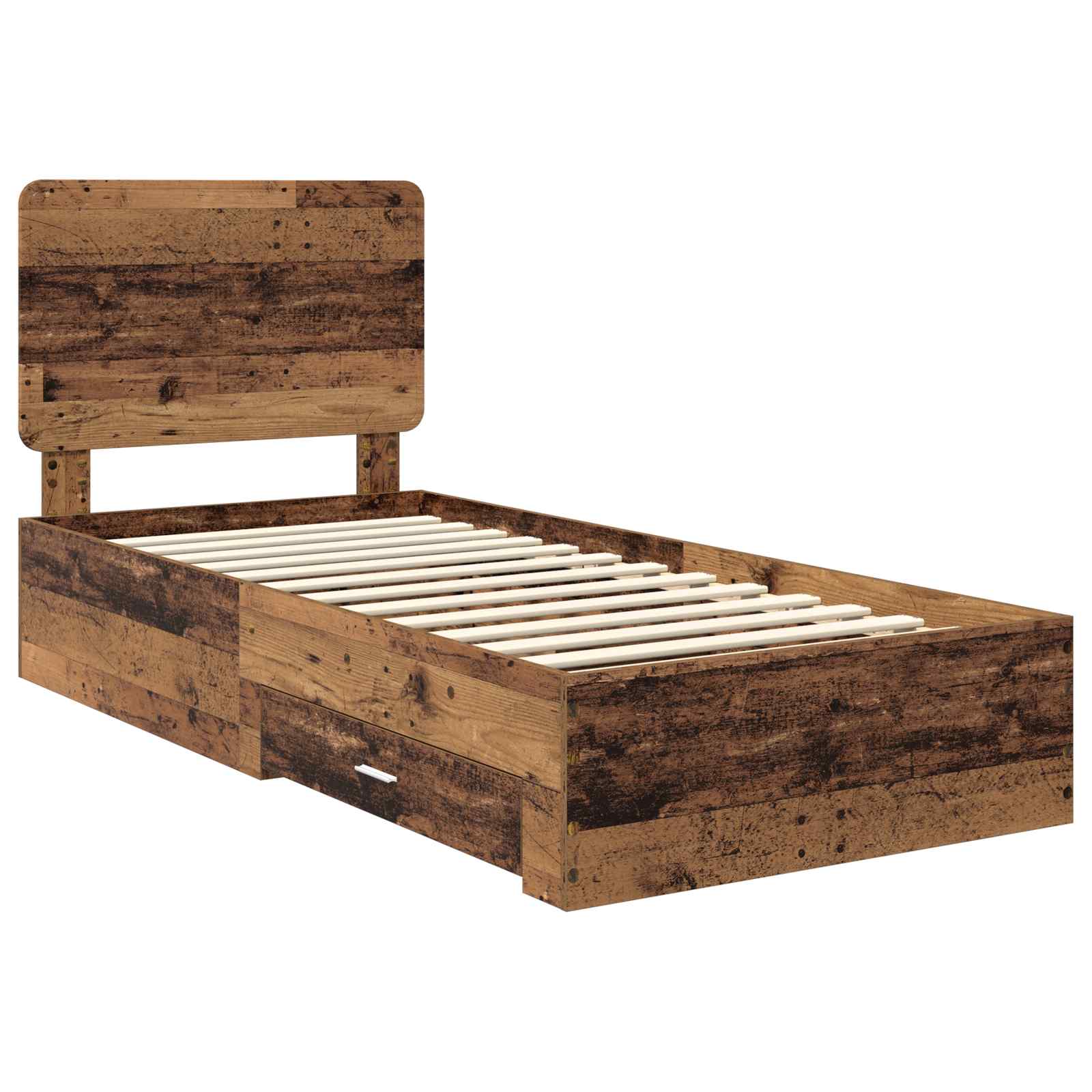 Struttura del letto Legno vecchio 90 x 190 cm Legno multistrato | homemem39
