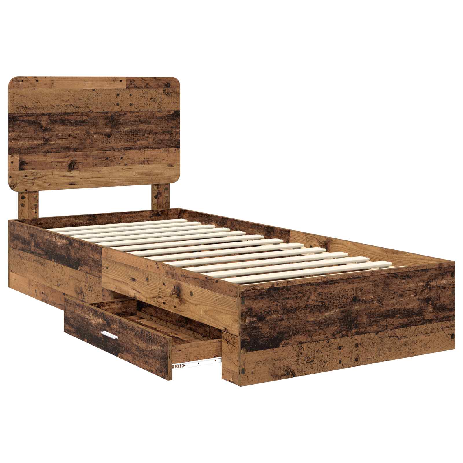 Struttura del letto Legno vecchio 90 x 190 cm Legno multistrato | homemem39