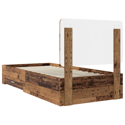Struttura del letto Legno vecchio 90 x 190 cm Legno multistrato | homemem39