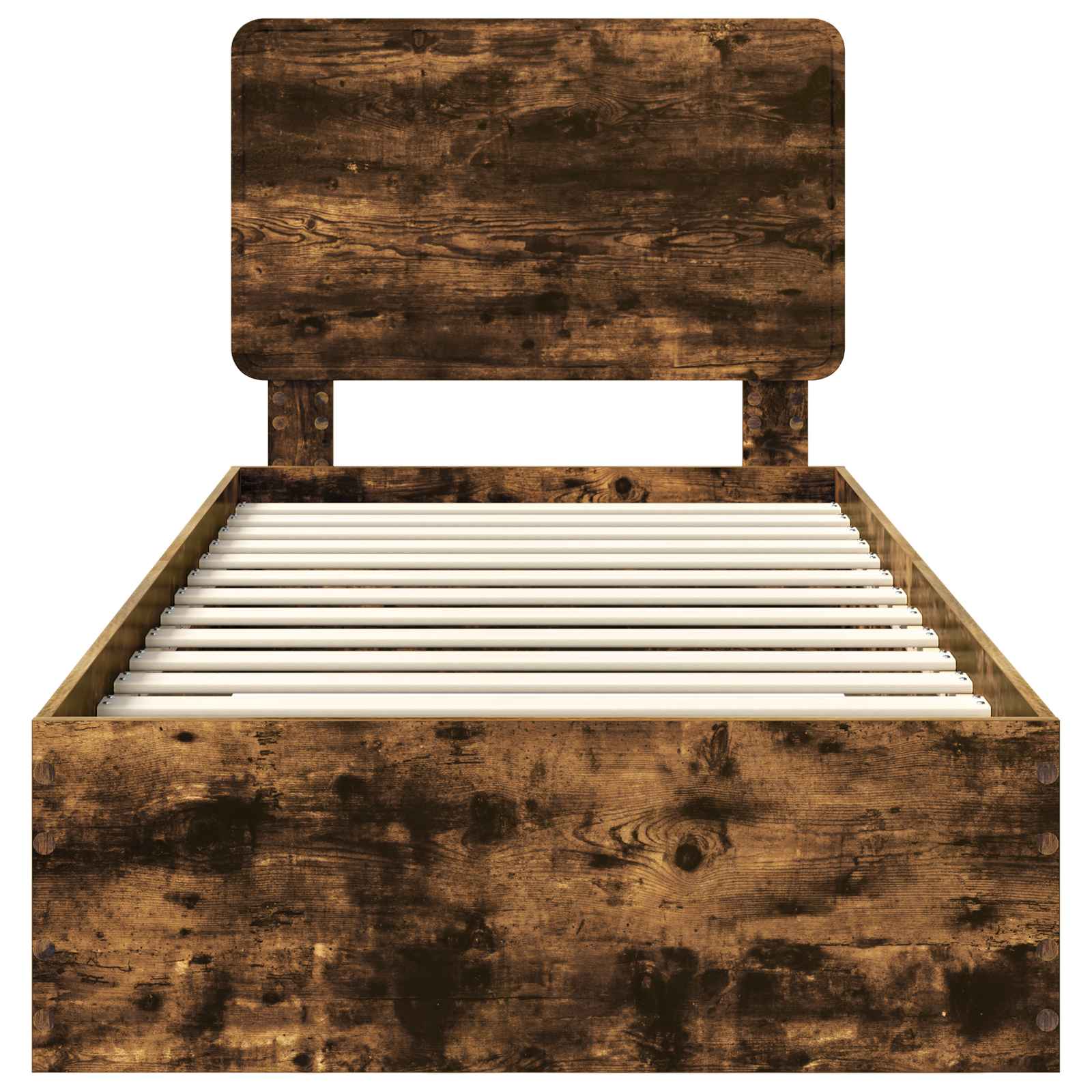 Struttura del letto Rovere fumé 75 x 190 cm Legno multistrato | homemem39