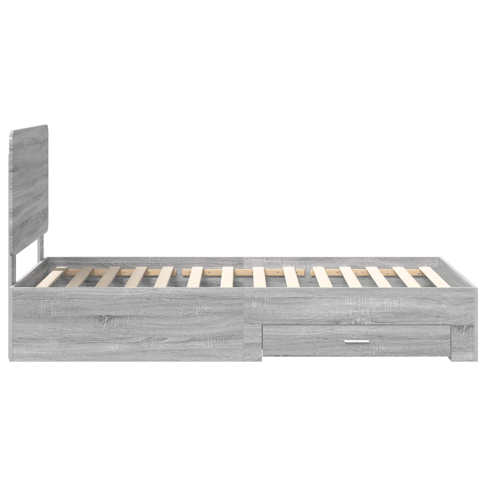 Struttura del letto Grigio Sonoma 75 x 190 cm Legno multistrato | homemem39