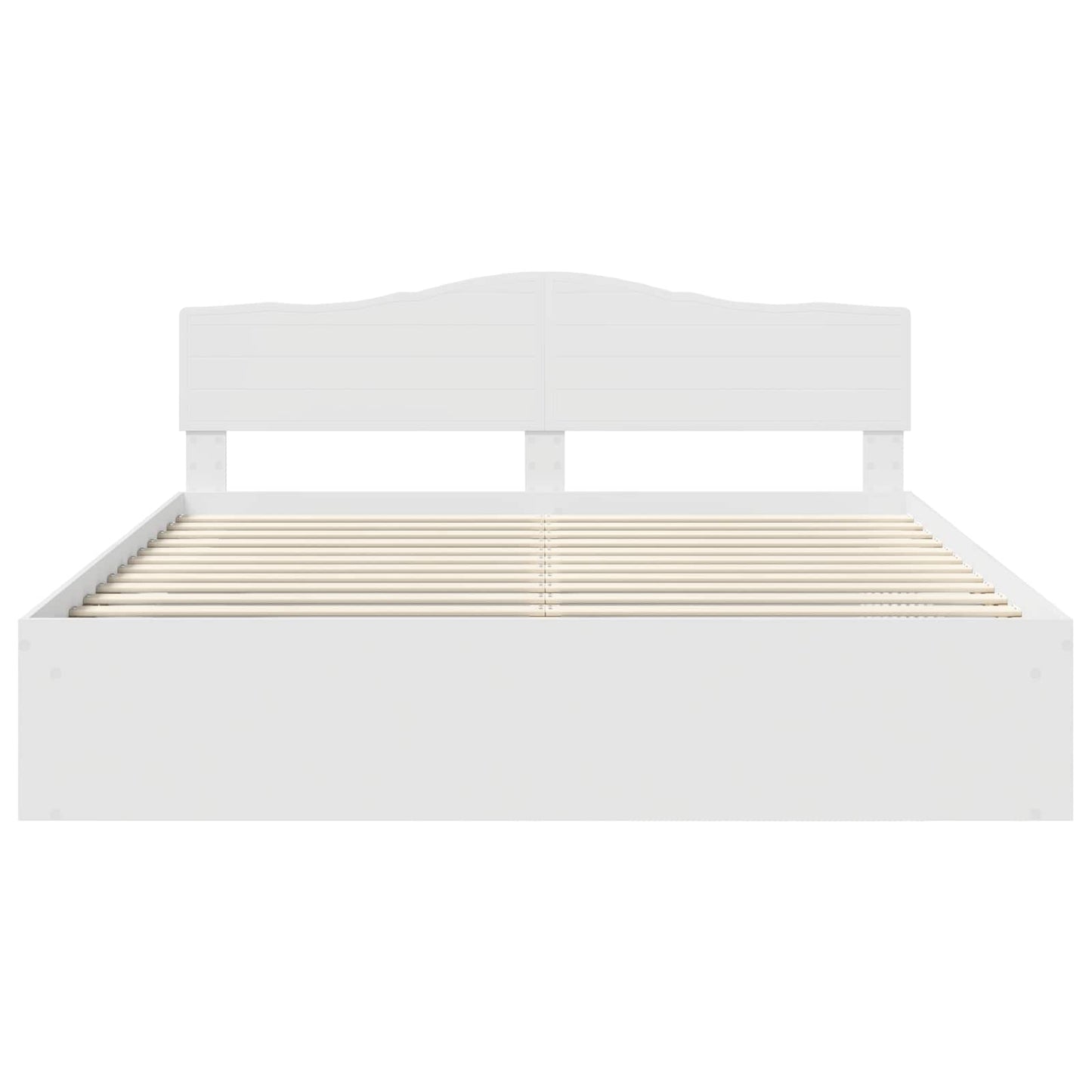Struttura del letto Bianco 200 x 200 cm Pino massello | homemem39