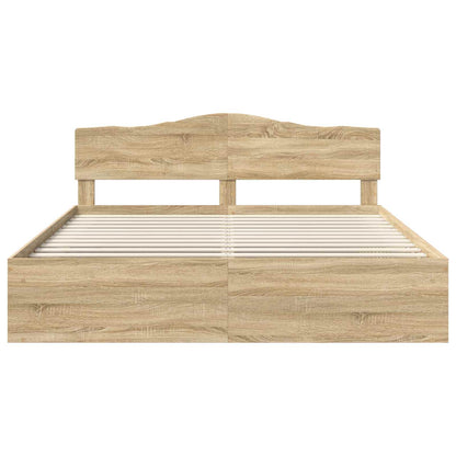 Struttura del letto Sonoma 200 x 200 cm Pino massello | homemem39
