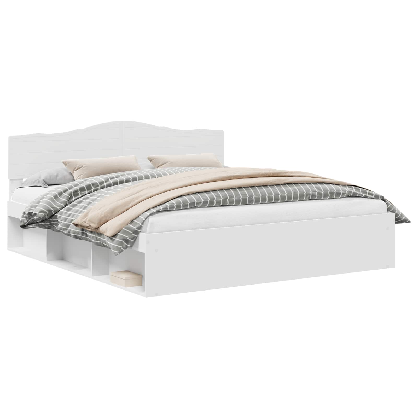 Struttura del letto Bianco 180 x 200 cm Pino massello | homemem39