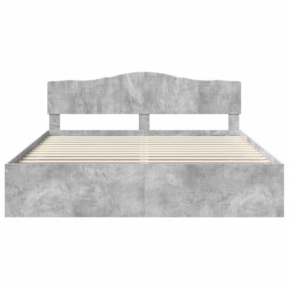 Struttura del letto Calcestruzzo 180 x 200 cm Pino massello | homemem39