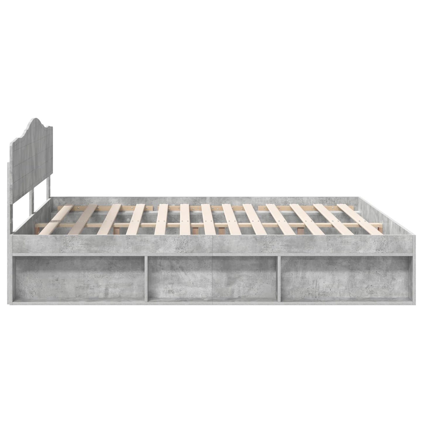 Struttura del letto Calcestruzzo 180 x 200 cm Pino massello | homemem39