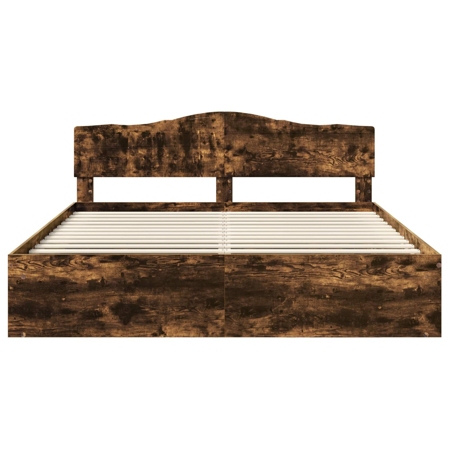 Struttura del letto Rovere fumé 180 x 200 cm Pino massello | homemem39