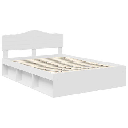 Struttura del letto Bianco 160 x 200 cm Pino massello | homemem39