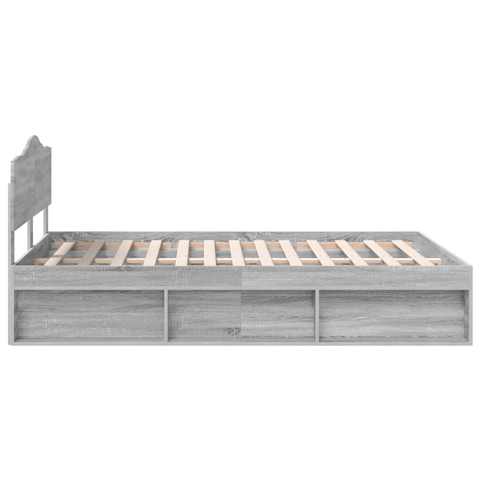Struttura del letto Grigio Sonoma 160 x 200 cm Pino massello | homemem39