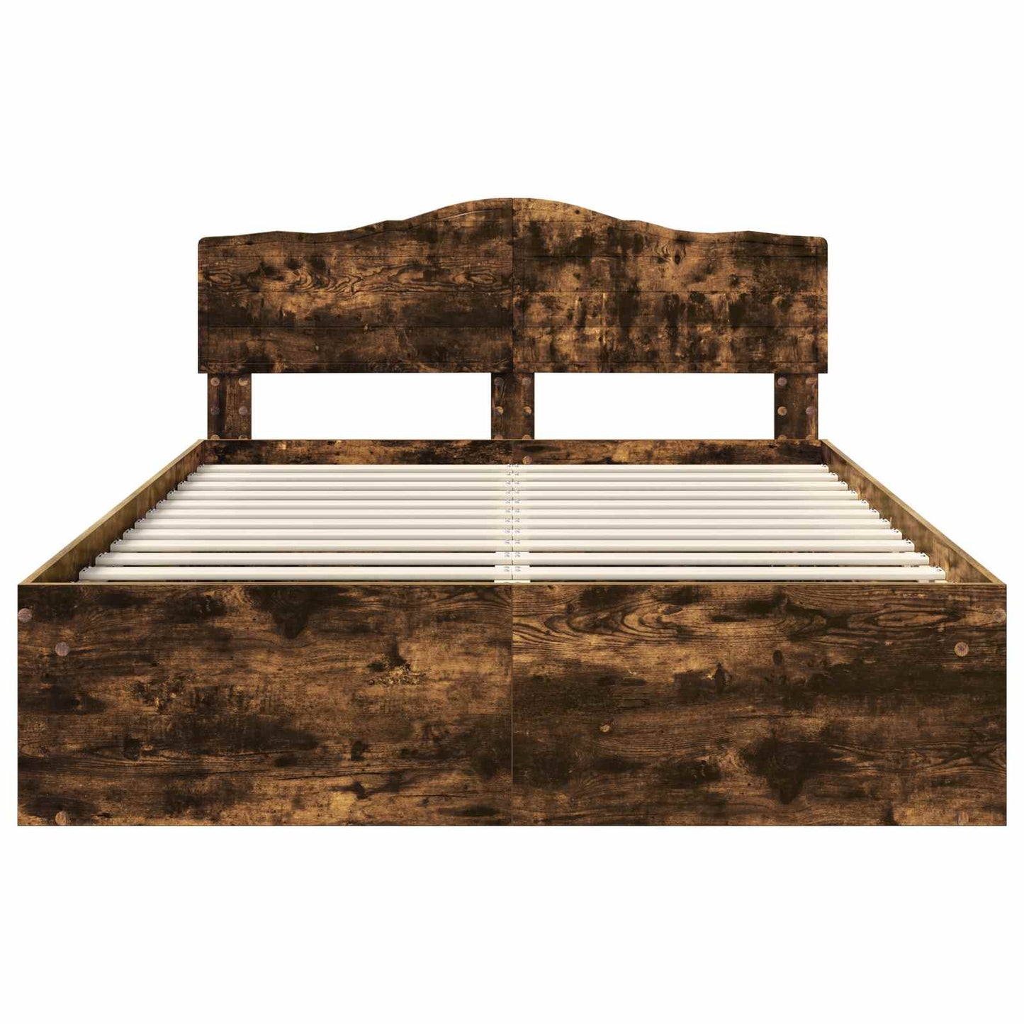 Struttura del letto Rovere fumé 150 x 200 cm Pino massello | homemem39