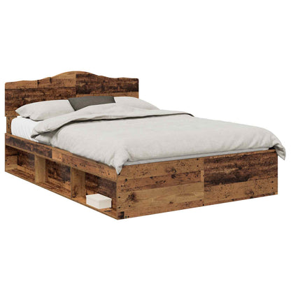 Struttura del letto Legno vecchio 150 x 200 cm Pino massello | homemem39