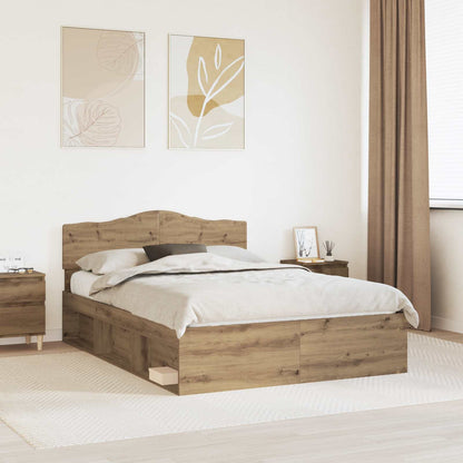 Struttura del letto Rovere Artigianale 150 x 200 cm | homemem39