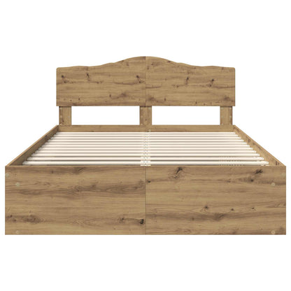 Struttura del letto Rovere Artigianale 150 x 200 cm | homemem39
