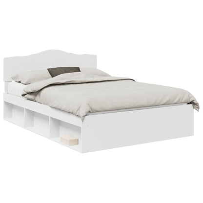 Struttura del letto Bianco 140 x 200 cm Pino massello | homemem39