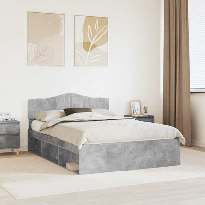 Struttura del letto Calcestruzzo 140 x 200 cm Pino massello | homemem39