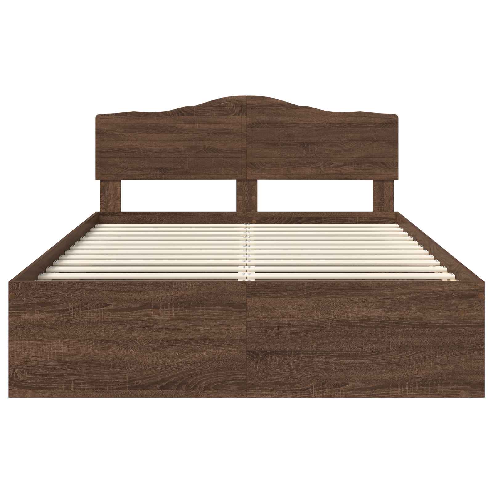 Struttura del letto Rovere Marrone 140 x 200 cm Pino massello | homemem39