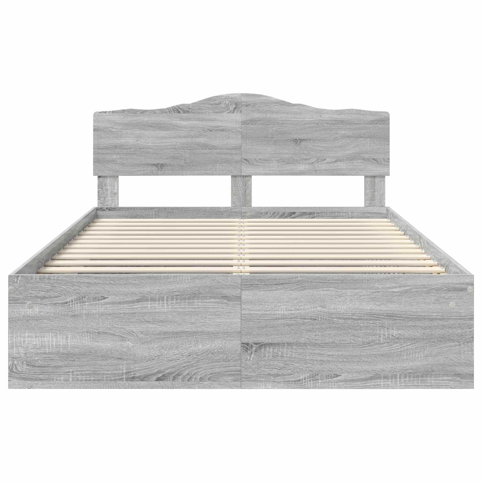 Struttura del letto Grigio Sonoma 140 x 190 cm Pino massello | homemem39