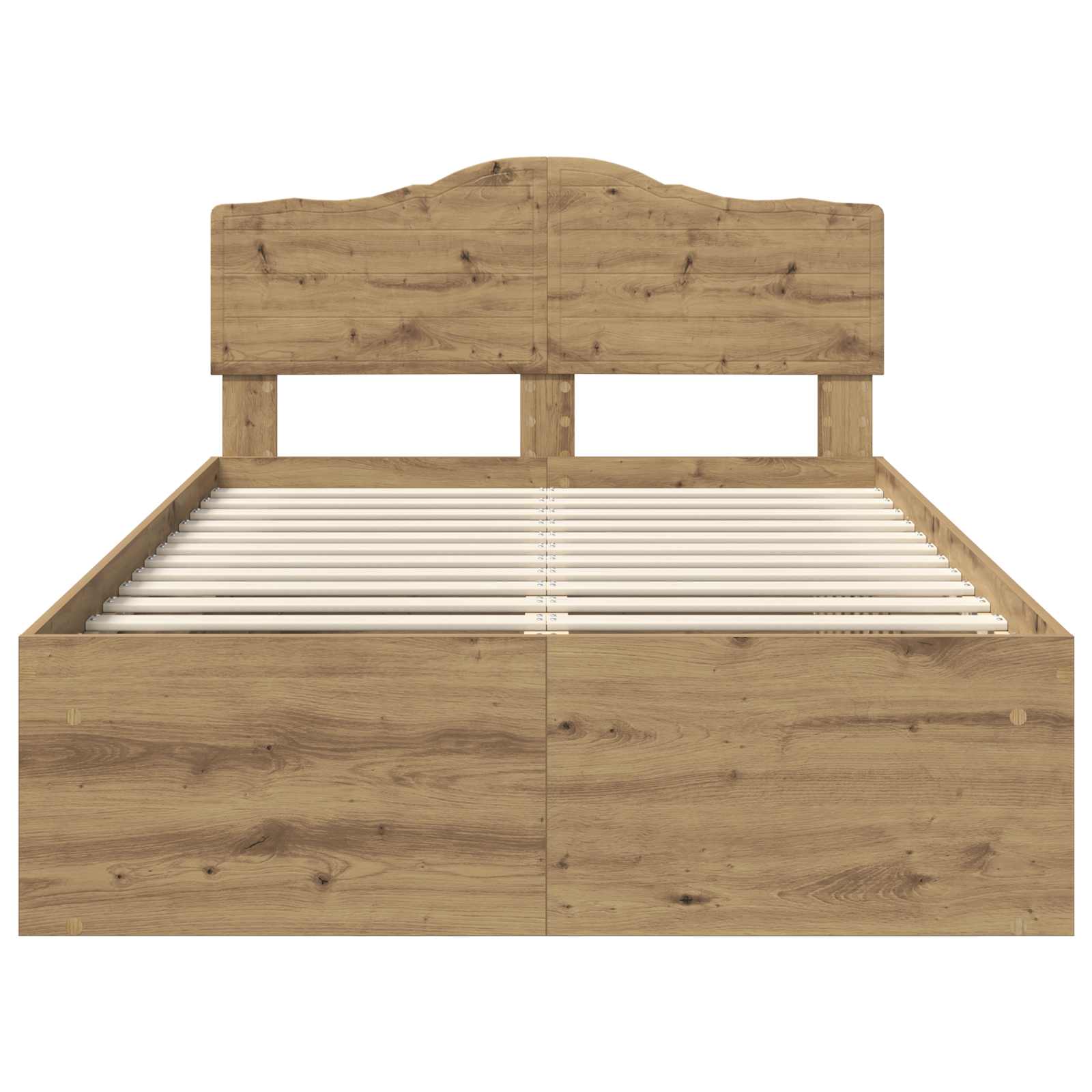 Struttura del letto Rovere Artigianale 135 x 190 cm | homemem39