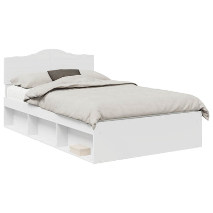Struttura del letto Bianco 120 x 200 cm Pino massello | homemem39