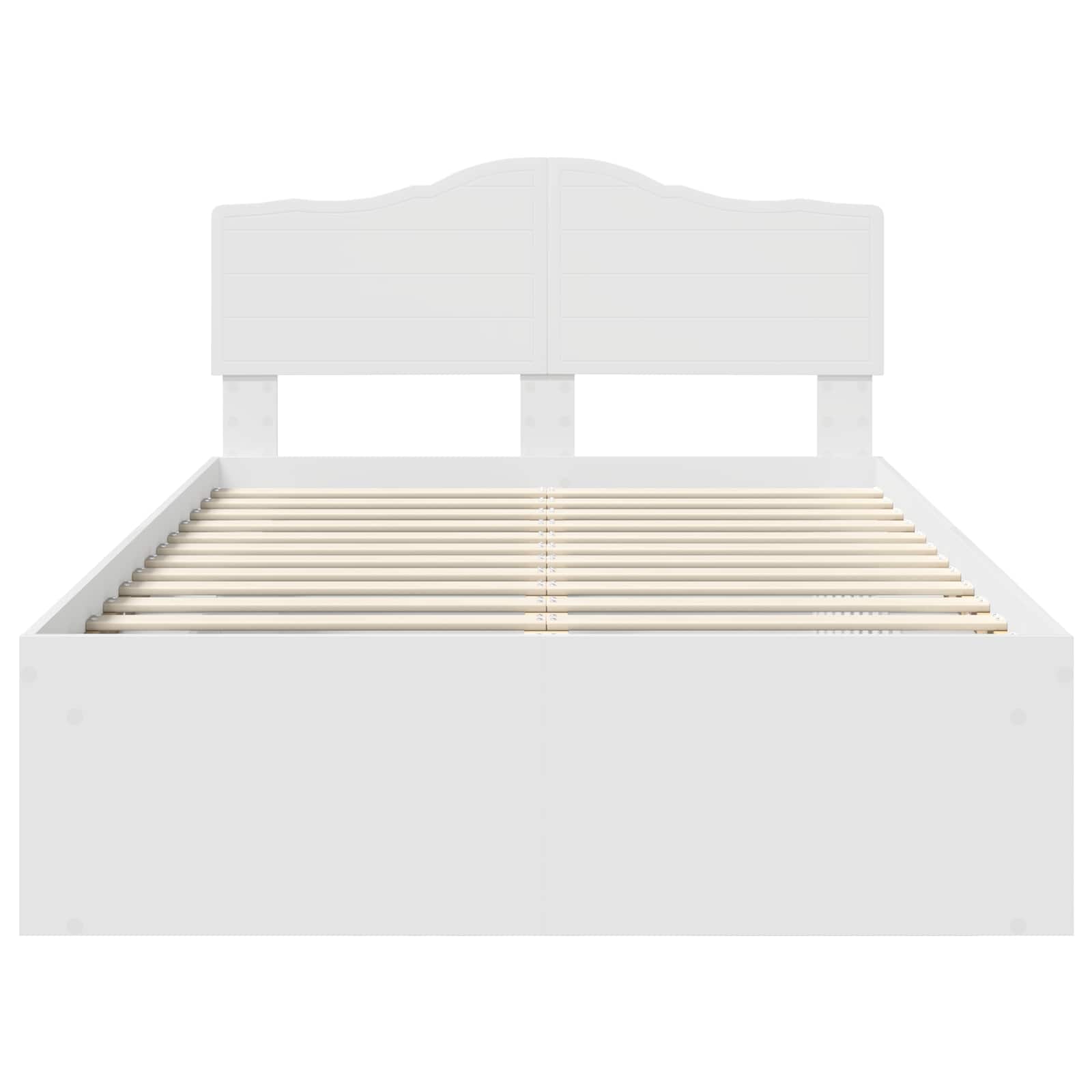 Struttura del letto Bianco 120 x 200 cm Pino massello | homemem39