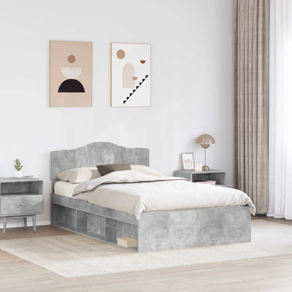 Struttura del letto Calcestruzzo 120 x 200 cm Pino massello | homemem39